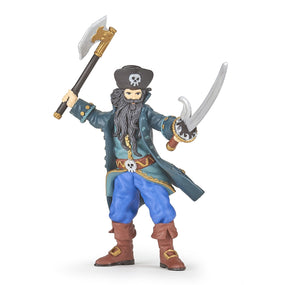 Barbe Noire Papo en PVC, Collection Pirates et corsaires, jouet éducatif idéal pour enfants