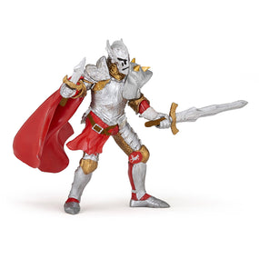 Chevalier au masque de fer Papo en PVC, Collection Fantastique, jouet éducatif idéal pour enfants et collectionneurs