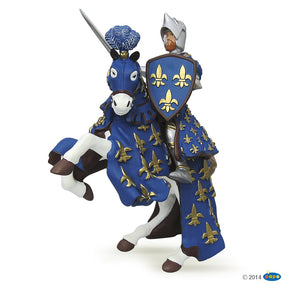 Prince Philippe bleu Papo en PVC, Collection Médiéval, jouet éducatif idéal pour enfants et collectionneurs