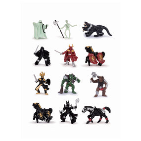 Mini Fantastiques (Tube, 12 pcs) Papo en PVC, Collection MINI PAPO, jouet éducatif idéal pour enfants