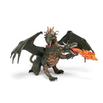 Figurine Dragon deux têtes Papo en PVC, Collection Fantastique, jouet éducatif idéal pour enfants et collectionneurs