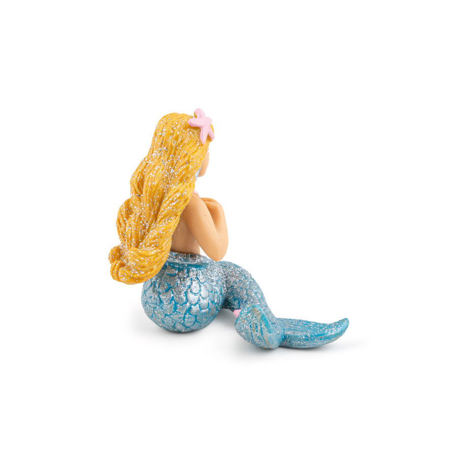 Sirène argentée Papo en PVC, Collection Monde enchanté, jouet éducatif idéal pour enfants