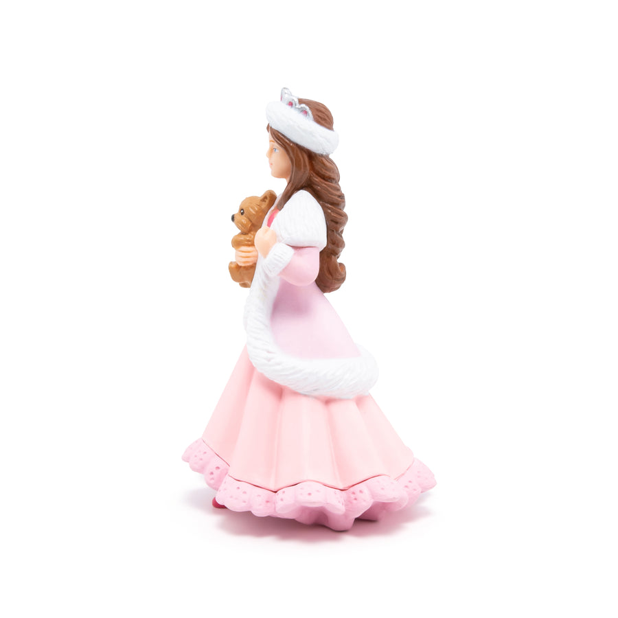 Princesse au chien Papo en PVC, Collection Monde enchanté, jouet éducatif idéal pour enfants