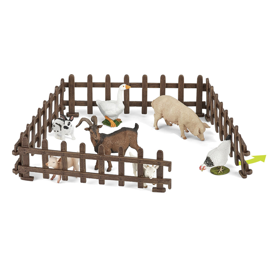 Set clôture Papo en PVC, Collection Vie à la ferme, jouet éducatif idéal pour enfants et collectionneurs