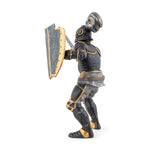 Chevalier en armure noire Papo en PVC, Collection Médiéval, jouet éducatif idéal pour enfants et collectionneurs