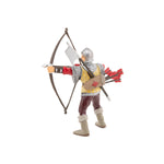 Archer rouge Papo en PVC, Collection Médiéval, jouet éducatif idéal pour enfants et collectionneurs