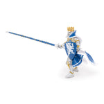Roi au dragon bleu Papo en PVC, Collection Médiéval, jouet éducatif idéal pour enfants et collectionneurs