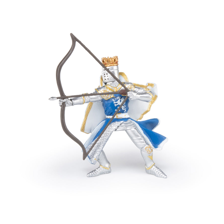 Roi au dragon à l'arc Papo en PVC, Collection Médiéval, jouet éducatif idéal pour enfants et collectionneurs