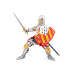 Chevalier au tournoi Papo en PVC, Collection Médiéval, jouet éducatif idéal pour enfants et collectionneurs
