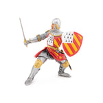 Chevalier au tournoi Papo en PVC, Collection Médiéval, jouet éducatif idéal pour enfants et collectionneurs