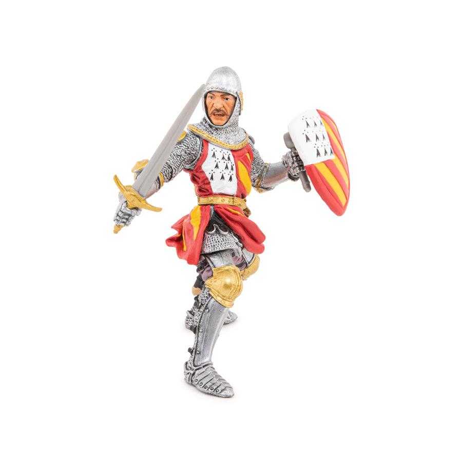 Chevalier au tournoi Papo en PVC, Collection Médiéval, jouet éducatif idéal pour enfants et collectionneurs