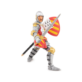 Chevalier au tournoi Papo en PVC, Collection Médiéval, jouet éducatif idéal pour enfants et collectionneurs