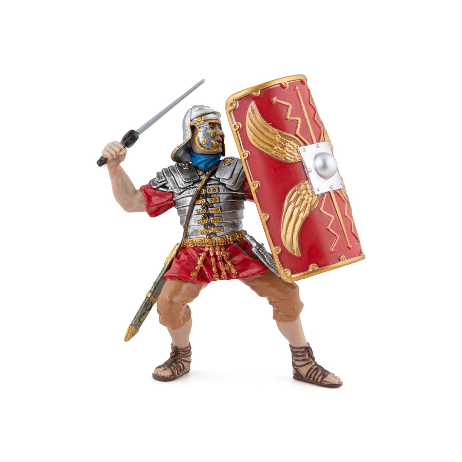 Légionnaire romain Papo en PVC, Collection Personnage historiques, jouet éducatif idéal pour enfants et collectionneurs