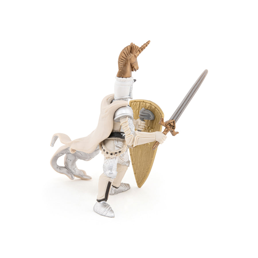 Maître des armes cimier licorne Papo en PVC, Collection Médiéval, jouet éducatif idéal pour enfants et collectionneurs
