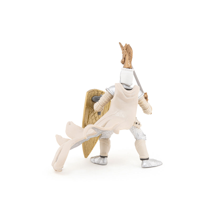 Maître des armes cimier licorne Papo en PVC, Collection Médiéval, jouet éducatif idéal pour enfants et collectionneurs