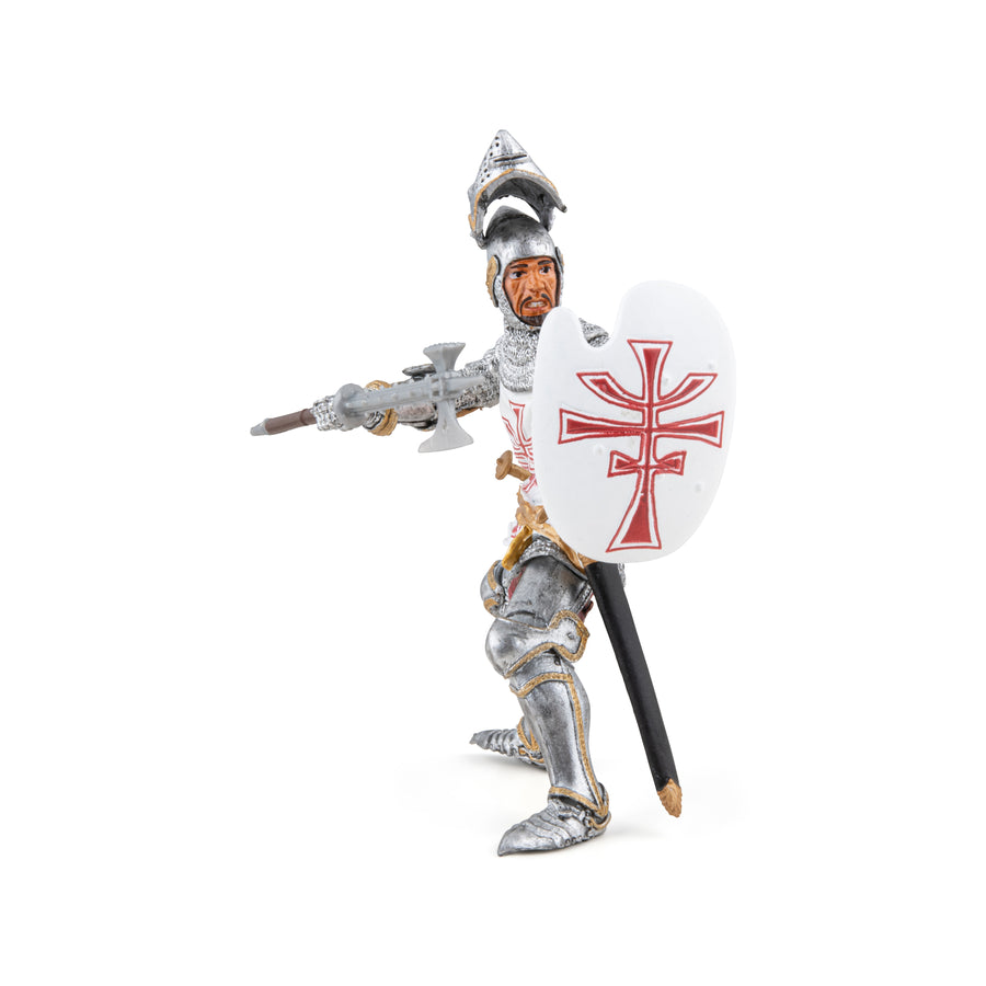 Chevalier Teutonique Papo en PVC, Collection Médiéval, jouet éducatif idéal pour enfants et collectionneurs