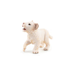 Figurine Lionceau blanc Papo en PVC, thème félins, Collection Animaux sauvages, jouet éducatif idéal pour enfants et collectionneurs