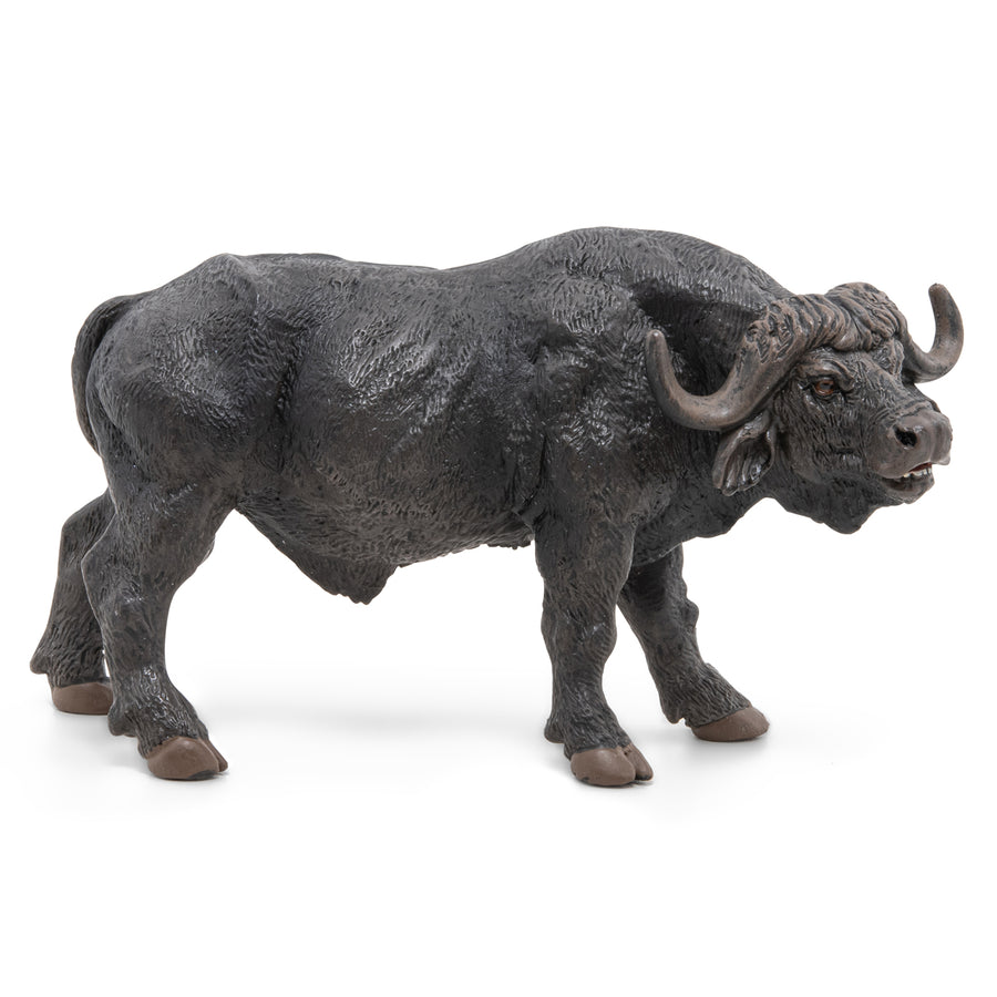 Figurine Buflfe Papo en PVC, thème savane, Collection Animaux sauvages, jouet éducatif idéal pour enfants et collectionneurs