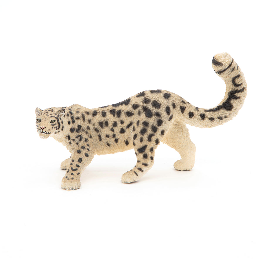 Figurine Léopard des neiges Papo en PVC, Collection Animaux sauvages, jouet éducatif idéal pour enfants et collectionneurs
