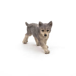 Figurine Louveteau gris Papo en PVC, thème forêt, Collection Animaux sauvages, jouet éducatif idéal pour enfants et collectionneurs
