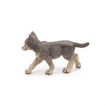 Figurine Louveteau gris Papo en PVC, thème forêt, Collection Animaux sauvages, jouet éducatif idéal pour enfants et collectionneurs