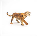 Figurine Tigre rugissant Papo en PVC, thème félins, Collection Animaux sauvages, jouet éducatif idéal pour enfants et collectionneurs
