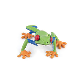 Rainette aux yeux rouges Papo en PVC, Collection Animaux sauvages, jouet éducatif idéal pour enfants et collectionneurs