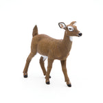 Figurine Biche de Virginie Papo en PVC, thème forêt, Collection Animaux sauvages, jouet éducatif idéal pour enfants et collectionneurs