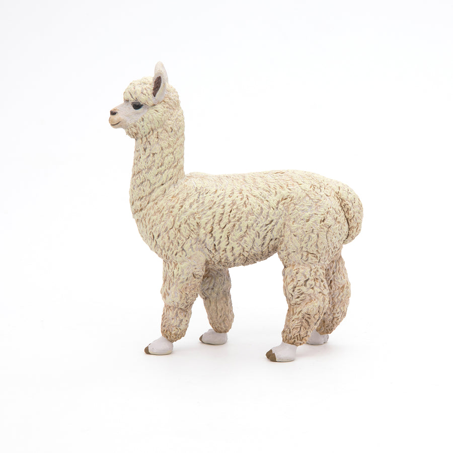 Alpaga Papo en PVC, Collection Animaux sauvages, jouet éducatif idéal pour enfants et collectionneurs