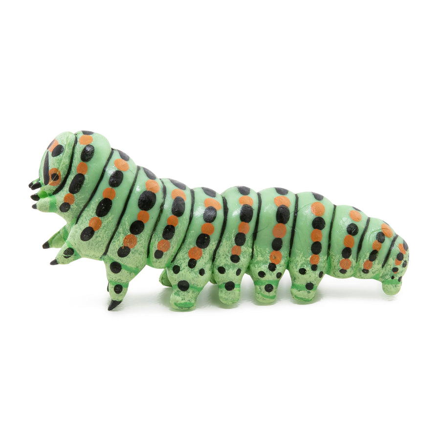 Figurine Chenille Papo en PVC, thème insectes, Collection Animaux des jardins, jouet éducatif idéal pour enfants et collectionneurs