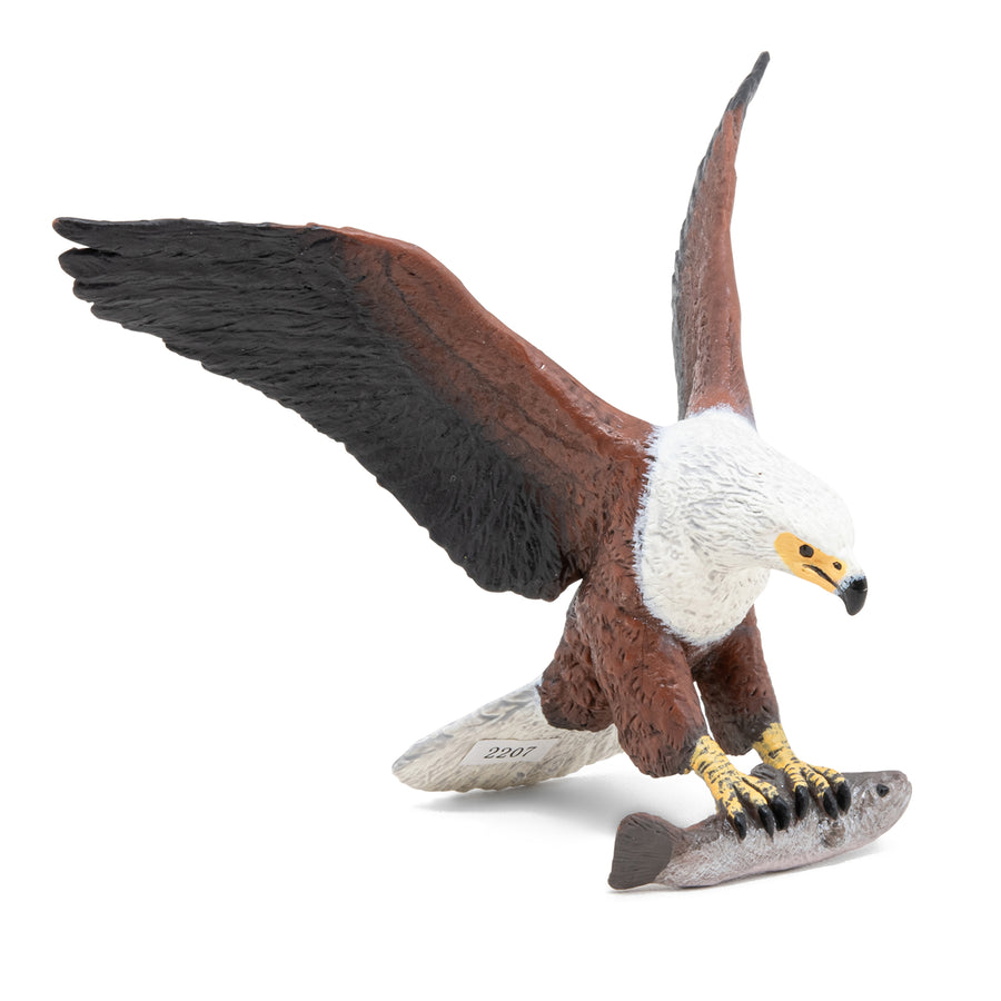 Figurine Aigle pêcheur d'Afrique Papo en PVC, thème oiseaux, Collection Animaux sauvages, jouet éducatif idéal pour enfants et collectionneurs