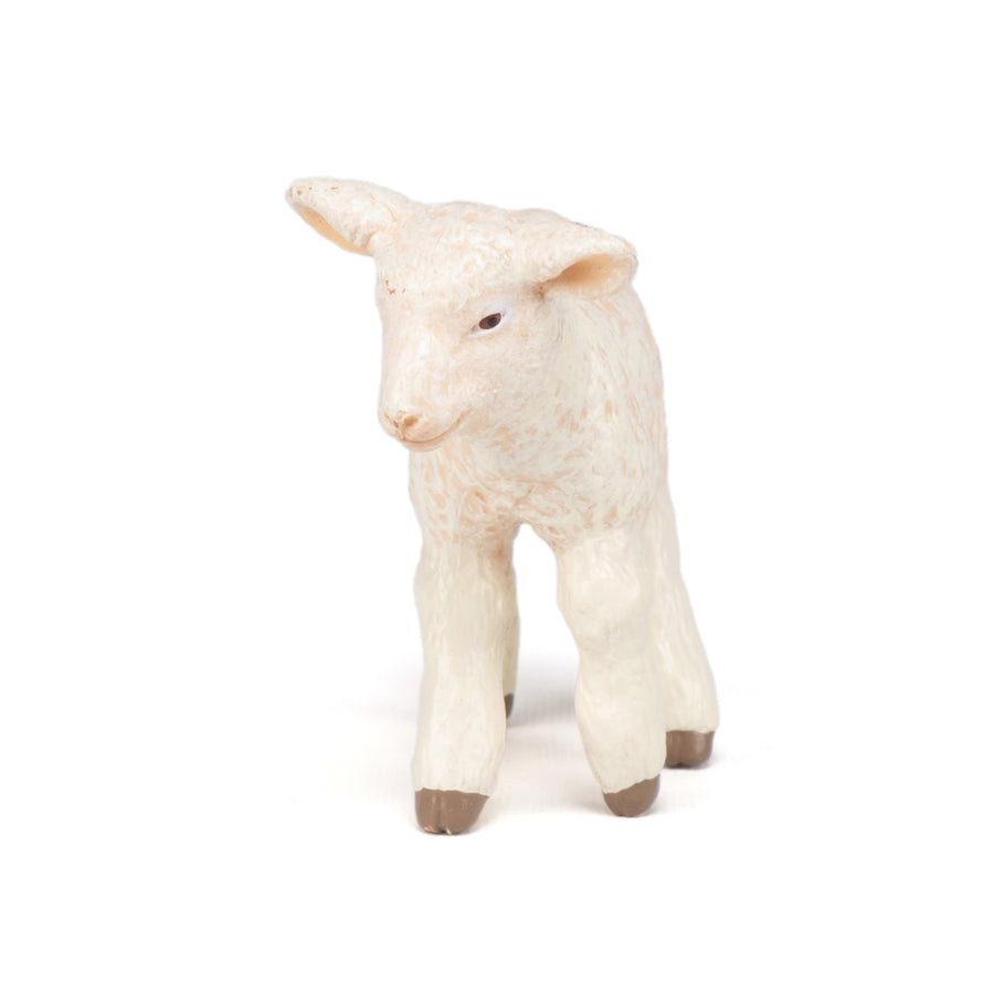 Agneau Papo en PVC, Collection Vie à la ferme, jouet éducatif idéal pour enfants et collectionneurs