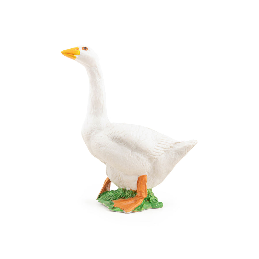 Figurine Oie blanche Papo en PVC, thème basse-cour, Collection Vie à la ferme, jouet éducatif idéal pour enfants et collectionneurs