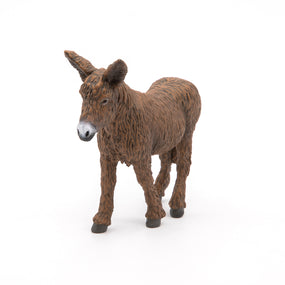 Baudet du Poitou Papo en PVC, Collection Vie à la ferme, jouet éducatif idéal pour enfants et collectionneurs