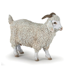 Chèvre angora Papo en PVC, Collection Vie à la ferme, jouet éducatif idéal pour enfants et collectionneurs