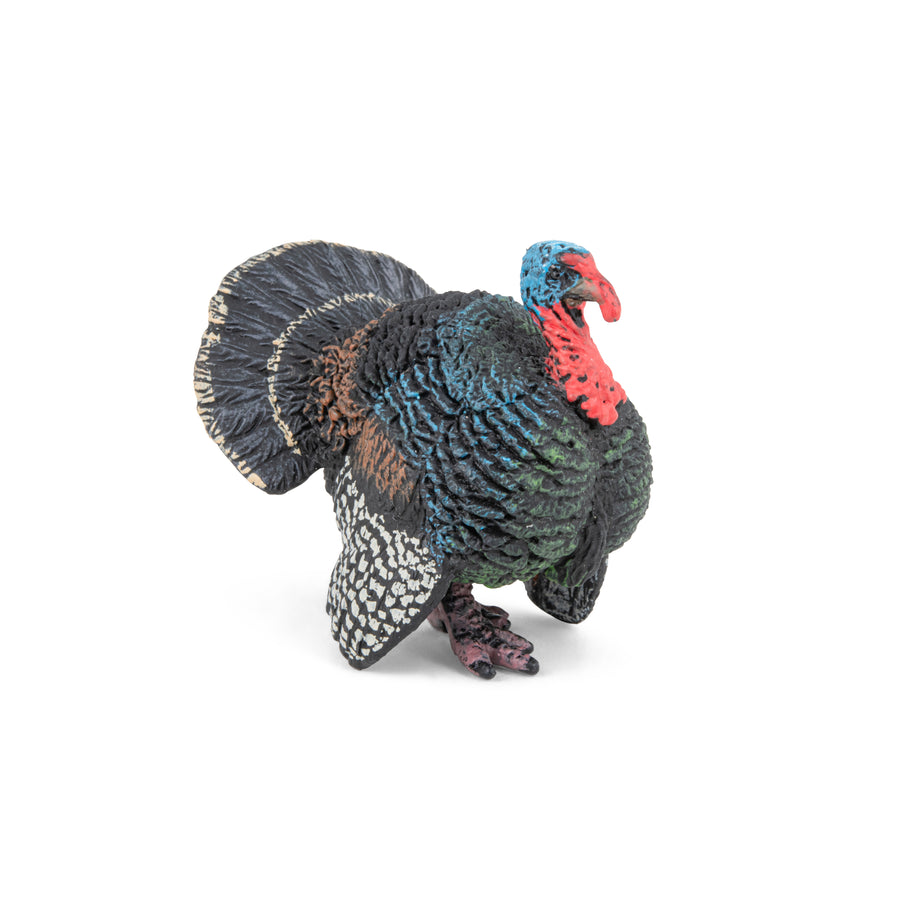Figurine Dindon Papo en PVC, thème basse-cour, Collection Vie à la ferme, jouet éducatif idéal pour enfants et collectionneurs
