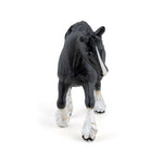 Etalon shire noir Papo en PVC, Collection chevaux, jouet éducatif idéal pour enfants et collectionneurs