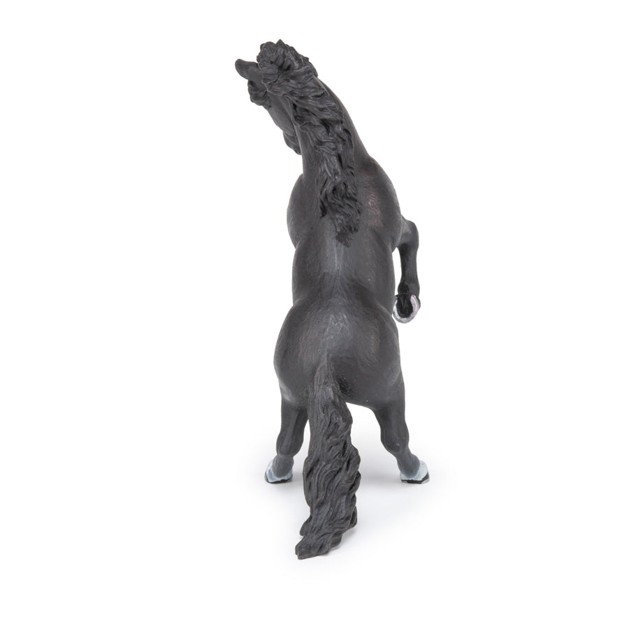 Cheval cabré noir Papo en PVC, Collection chevaux, jouet éducatif idéal pour enfants et collectionneurs