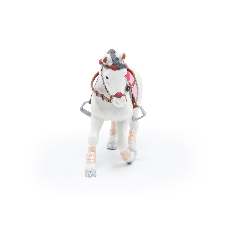 Figurine Poney de promenade Papo en PVC, Collection chevaux, jouet éducatif idéal pour enfants et collectionneurs