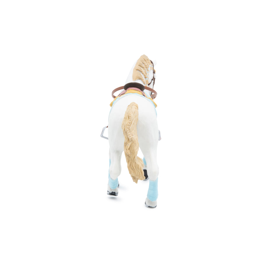 Figurine Cheval de la cavalière fashion bleue Papo en PVC, Collection chevaux, jouet éducatif idéal pour enfants et collectionneurs
