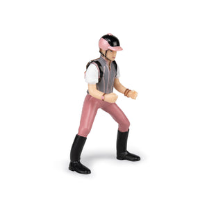 Figurine Jeune cavalière fashion Papo en PVC, Collection chevaux, jouet éducatif idéal pour enfants et collectionneurs