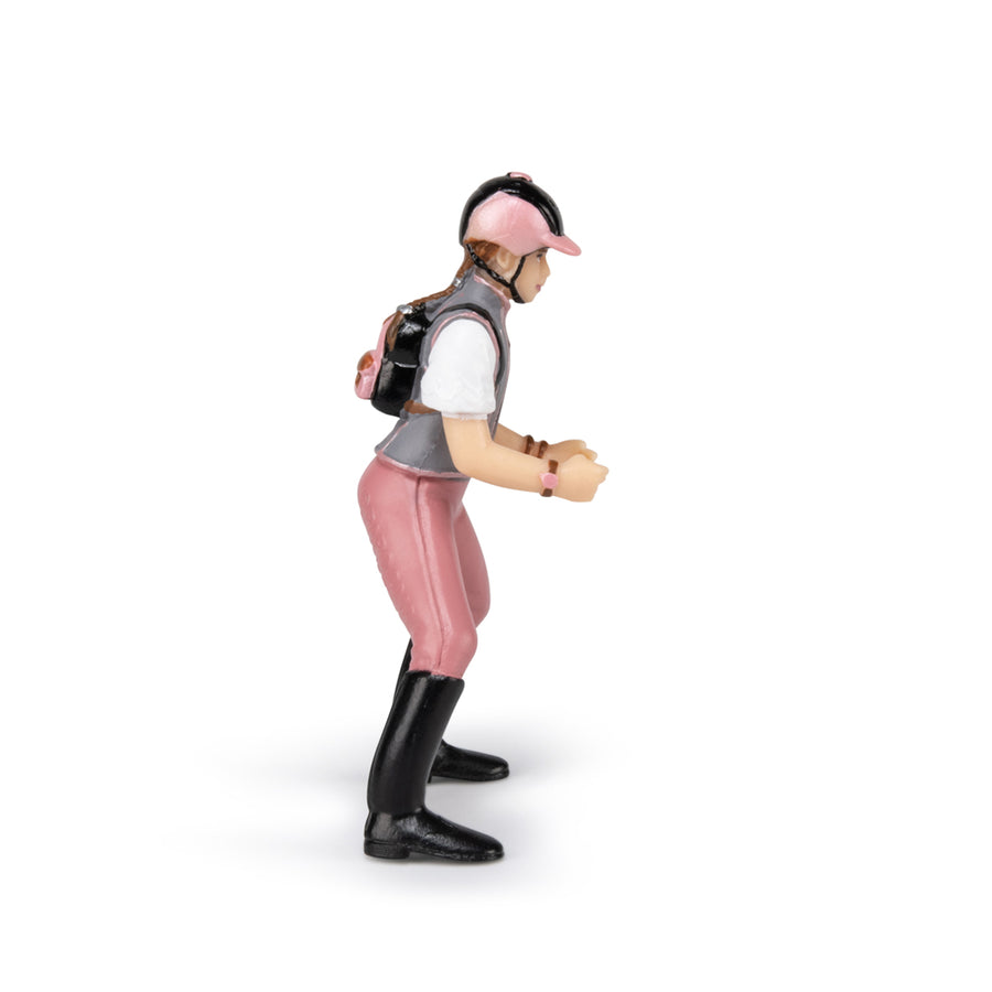 Figurine Jeune cavalière fashion Papo en PVC, Collection chevaux, jouet éducatif idéal pour enfants et collectionneurs