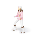 Figurine Cavalière fashion hiver Papo en PVC, Collection chevaux, jouet éducatif idéal pour enfants et collectionneurs