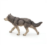 Figurine Louve grise Papo en PVC, thème forêt, Collection Animaux sauvages, jouet éducatif idéal pour enfants et collectionneurs