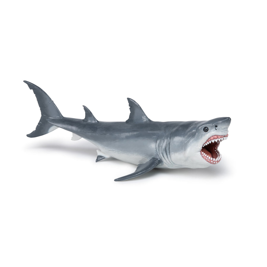 Figurine Mégalodon Papo en PVC, thème préhistorique, Collection Dinosaures, jouet éducatif idéal pour enfants et collectionneurs