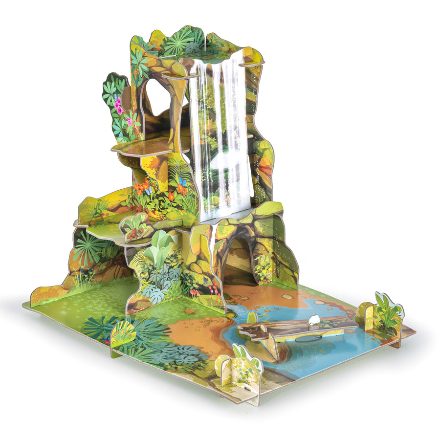 La Jungle Papo en carton renforcé, Collection Animaux sauvages, décor pour figurines, idéal pour enfants
