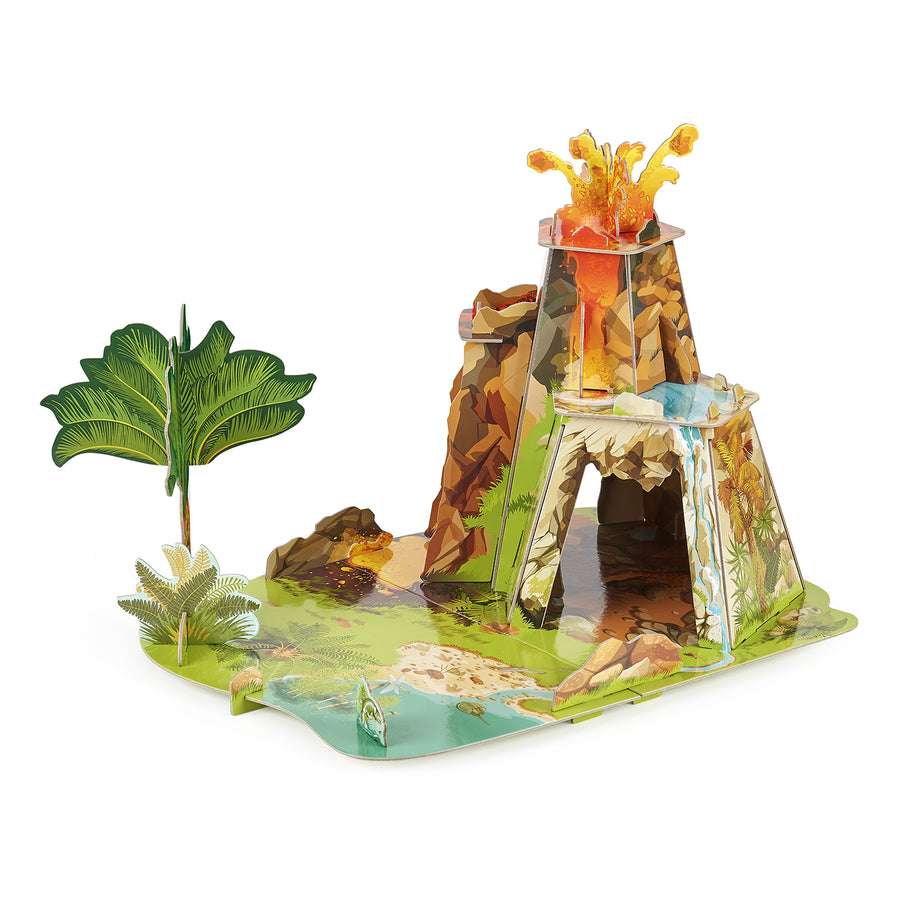 La terre des dinosaures (Isiplay) Papo en carton renforcé, Collection Dinosaures, jouet éducatif idéal pour enfants et collectionneurs